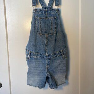 Denim Overall Shorts